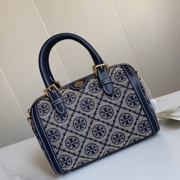 Tory burch classic old flower small Boston pillow bag - Picture 2 of 9